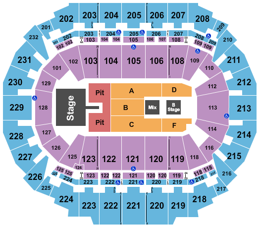 CHI Health Center Keith Urban Seating Chart